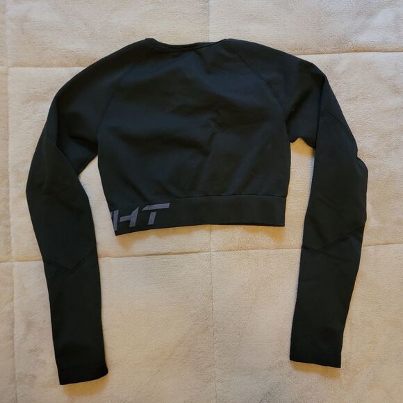 NEW ECHT Arise Scrunch Athletic Long Sleeve Crop Top - Picture 6 of 9
